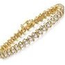 Jilco Inc. 4.00 TWT Yellow Gold Diamond Tennis Bracelet