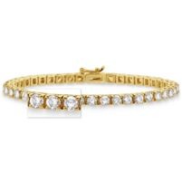 Jilco Inc. Yellow Gold 9.00 TWT Diamond Tennis Bracelet