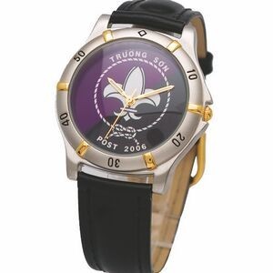 Ladies' 2-Tone Sporty Design Watch, black straps, Japanese quartz movement