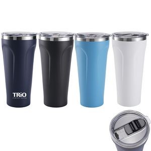 30 Oz. Stainless Steel Double Wall Vacuum Insulated Tumbler With Leak-Proof Lid