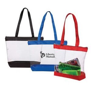 Basic Clear Security Tote with Zipper