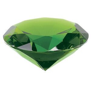 Green Crystal Diamond Paperweight