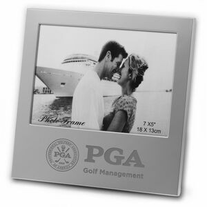 Metal Picture Frame for 5"x7" Photo - Matte Silver Finish