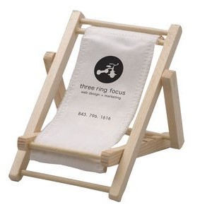 Plus size wooden beach chair holder
