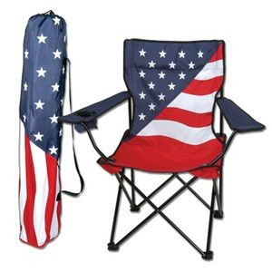 Patriotic folding chair
