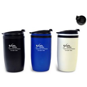 12 Oz. Double Wall Insulated Tumbler w/Drink-Thru Lid