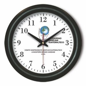 12" Plastic Analog Wall Clock with Hour/ Minute & Second Hands
