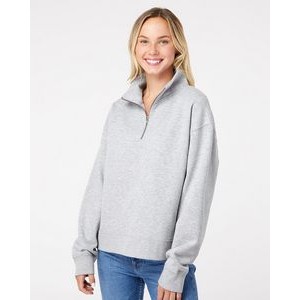 MV Sport® Women's Sueded Fleece Quarter-Zip Sweatshirt