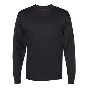 Hanes® Workwear Long Sleeve Pocket T-Shirt