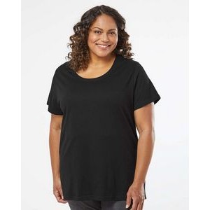 LAT` Curvy Collection Women's Fine Jersey Tee