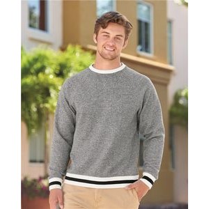 J. America Peppered Fleece Crewneck Sweatshirt