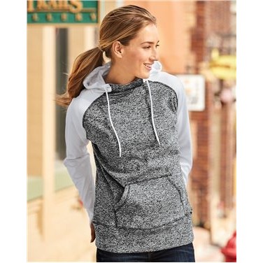 J. America Women's Colorblocked Cosmic Fleece Hooded Sweatshirt