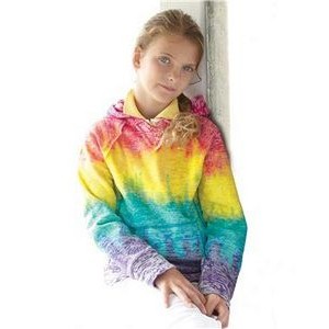MV® Girls' Courtney Burnout V-Notch Hooded Sweatshirt