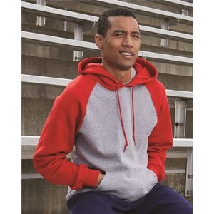 Russell Athletic® Dri Power® Colorblocked Raglan Hooded Sweatshirt