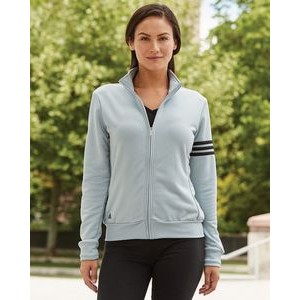 Adidas Women's ClimaLite® 3 Stripes French Terry Full Zip Jacket