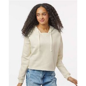 MV Sport® Women's Angel Fleece Crop Hooded Sweatshirt