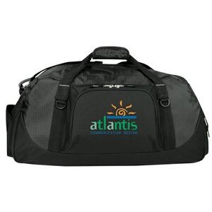 Deluxe Poly/ Ripstop Piggyback Duffel Bag with Shoe Storage