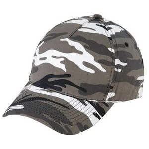 Low Crown Constructed 5 Panel Camo Twill Cap