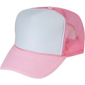 Summer Mesh Cap with White Foam Front Panel