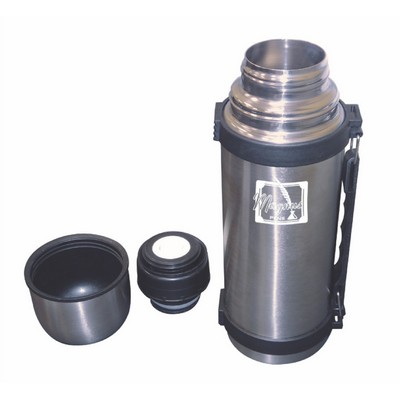 750 Ml. Stainless Steel Thermos w/Sturdy handle (3-5 Days)