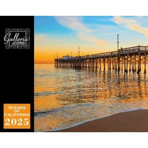 Galleria Wall Calendar 2025 Scenes of California
