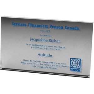 Clear Rectangular Acrylic Paper Weight (3"x 5"x 3/8") Screen-printed
