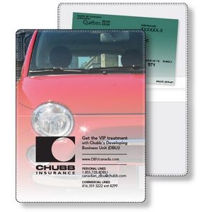 Vinyl Wallet Liability & Registration holder, open (4.5" x 6") closed (4.5" x 3") Full Color