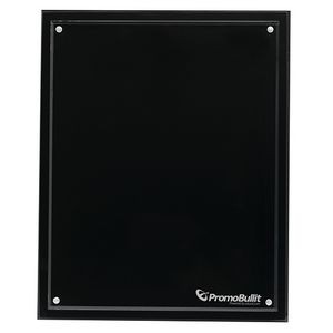 12" Magnetic Certificate/Insert Holder 1/4" Black Acrylic base with 1/4" Clear front Laser Engraved