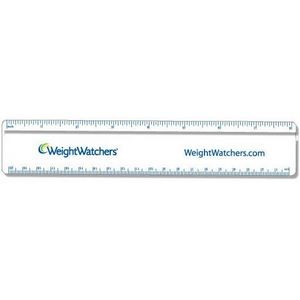 .040 Clear Copolyester Ruler / round corners (1.5" x 8.25") screen-printed