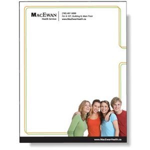 Full Magnetic Back Memo Board, Rectangle 5.5"x7.25" Square Corners, Full Color Digital Imprint