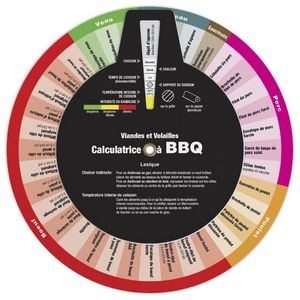 3 Wheel Barbecue Cooking Calculator (French Model), Full Color