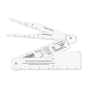 Hinged Guard Opening Scales/ Rulers (1.875"x20.5") 4 Pieces, Spot Color