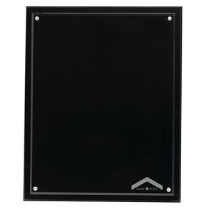 13" Magnetic Certificate/Insert Holder 1/4" Black Acrylic base with 1/4" Clear front Laser Engraved