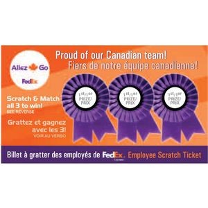 Scratch-Off Jumbo Business Card Full Color Imprint