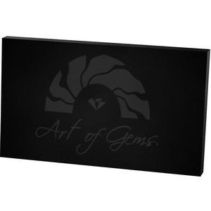Black Rectangle Paper Weight (3"x 5"x 3/8") Laser Engraved