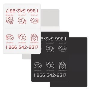 Vinyl Wallet Liability & Registration holder, opened (4.5" x 6") closed (4.5" x 3") Spot Color