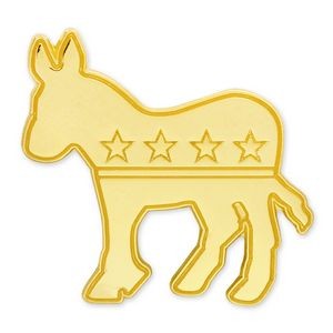 Gold Democrat Donkey Pin