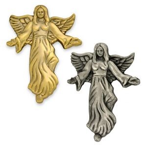 Angel Pin with Flowing Dress Pin- Gold or Silver