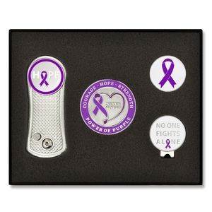 Purple Awareness Ribbon 6-PC Golf Gift Set