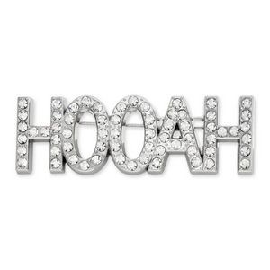 Officially Licensed HOOAH Rhinestone Pin
