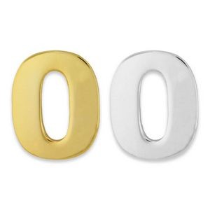 Number "0" Lapel Pin - Gold or Silver