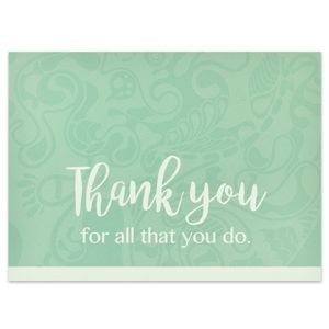 Thank You - All You Do Presentation Card