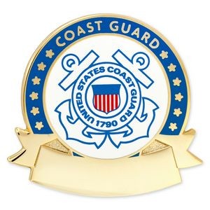 Officially Licensed Engravable U.S. Coast Guard Veteran Pin