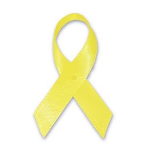 Cloth Awareness Ribbon - 25 Pack - Yellow
