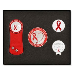 Red Awareness Ribbon 6-PC Golf Gift Set