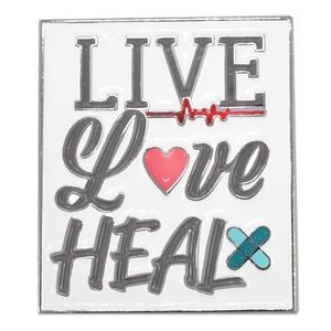Live Love Heal Pin