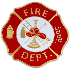 Fire Department Badge Pin