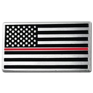 Thin Red Line American Flag Pin