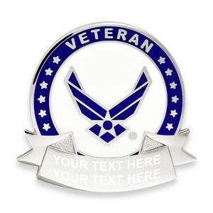 Officially Licensed Engravable U.S. Air Force Veteran Pin