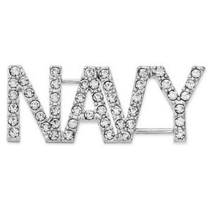 Officially Licensed U.S. Navy Rhinestone Pin